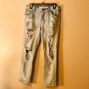 Brandy Melville distressed faded jeans